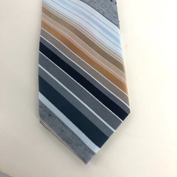 2 Christian Dior Monsieur‎ Vintage Diagonal Stripe Ties - Picture 4 of 15